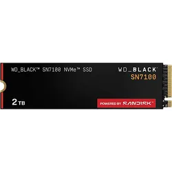 WD_BLACKTM SN7100 SSD 2 TB, M.2 2280 NVMeTM POWERED BY SANDISK SSD, PCIe® Gen4, 7.250 MB/s Lesen, 6.900 Schreiben TB via PCIe, intern