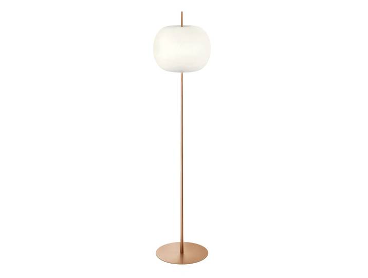 Kushi Lampadaire XL Copper - KDLN - Salon / séjour - Design - Métal - Avec abat-jour