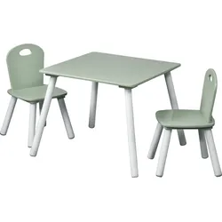 Kesper Kindertisch mit 2 Stühlen, mint - 3er Set