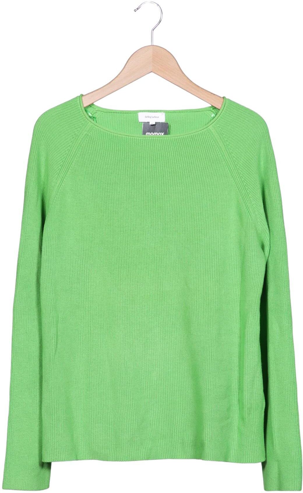darling harbour Damen Pullover, Hellgrün, Gr. XL, Baumwolle - Second Hand