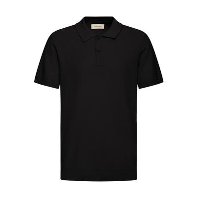 Poloshirt BLEND "Poloshirt BHGarry Knit", Herren, Gr. XL, schwarz (schwarz beauty), Obermaterial: 100% Baumwolle CO., Shirts