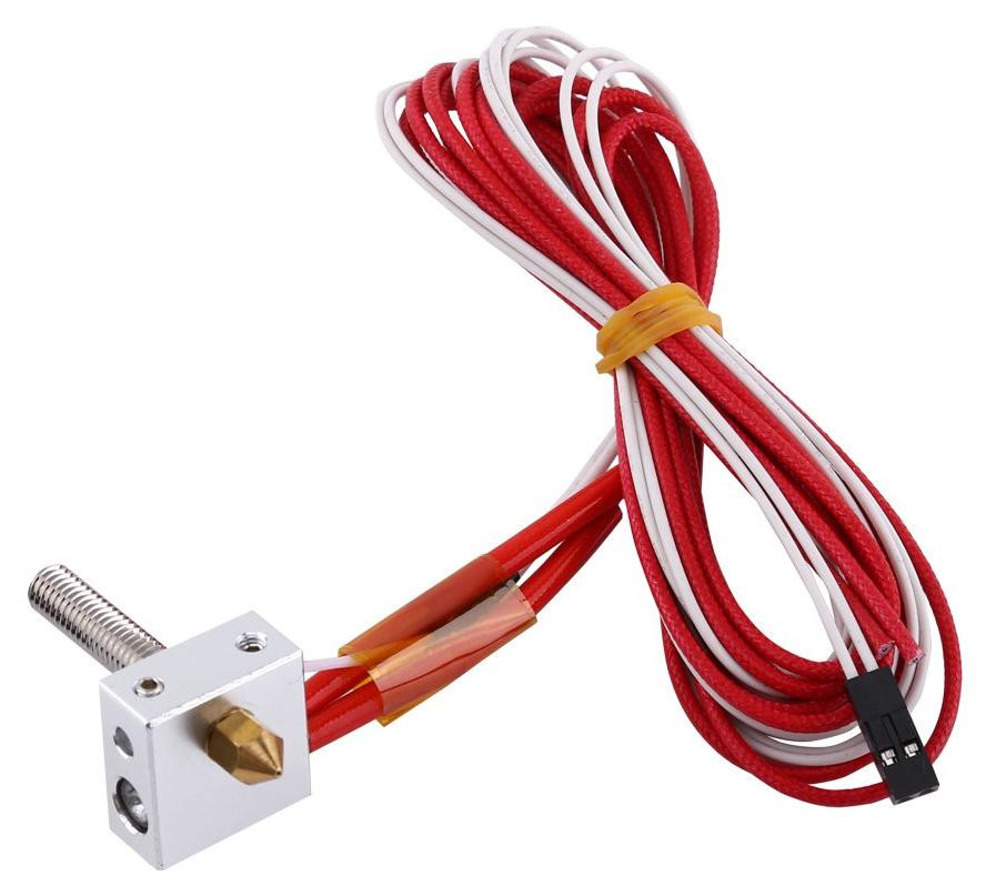 Selius 3D Printer Hot End Kit met 0.4mm Nozzle en Verwarmingsblok