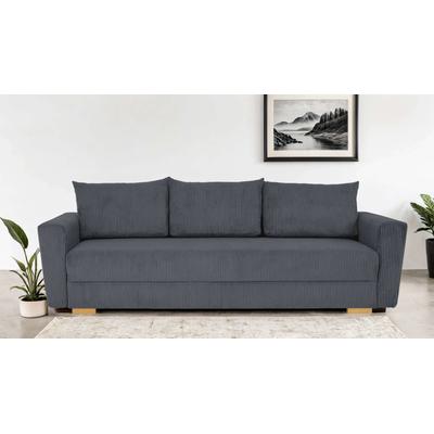 3-Sitzer HOME AFFAIRE "MAGHERA 230 cm - OTTO. Verlässliche Qualität.", grau (anthraz.), B:230cm H:79cm T:92,5cm, 100% Polyester, Sofas, Schlafsofa, Bettkasten, pflegeleicht