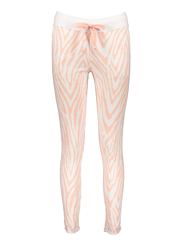 Juvia Sweathose in Weiß/ Orange - XS