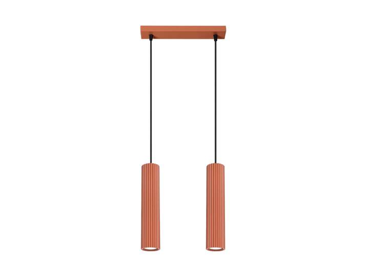 Design Pendellampe „Karbon“ 2-flammig Ockerrot Sollux Lighting