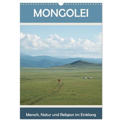 Mongolei - Mensch, Natur und Religion im Einklang (Wandkalender 2026 DIN A3 hoch), CALVENDO Monatskalender