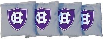 Skip's Garage Holy Cross Crusaders Grey Cornhole Bags