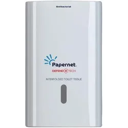 Papernet, Papierhandtuchspender, Einzelblatt & Kleinrollen Spender 265x135x165, ANTIBAC