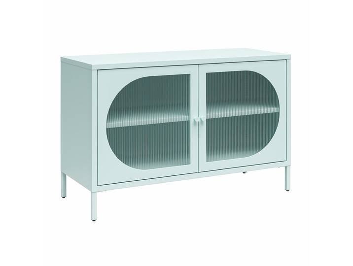 Sideboard LUNA Metall 64 x 100 x 40 cm Himmelblau