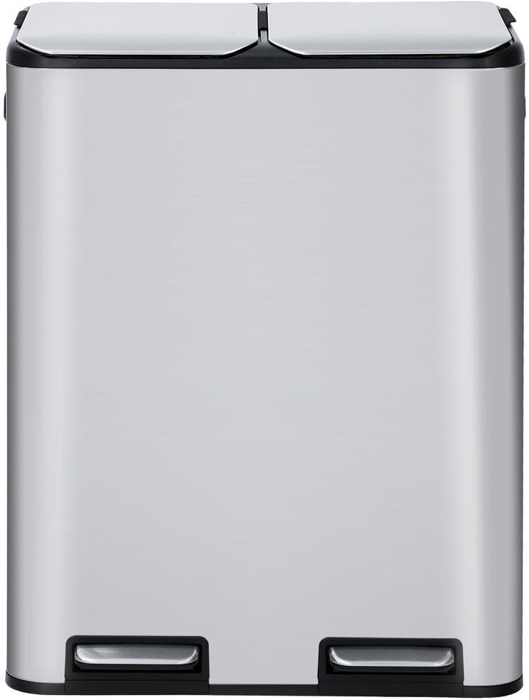idealhouse Stainless Steel Step On Kitchen Rubbish Bin - 56.78 L Stainless Steel