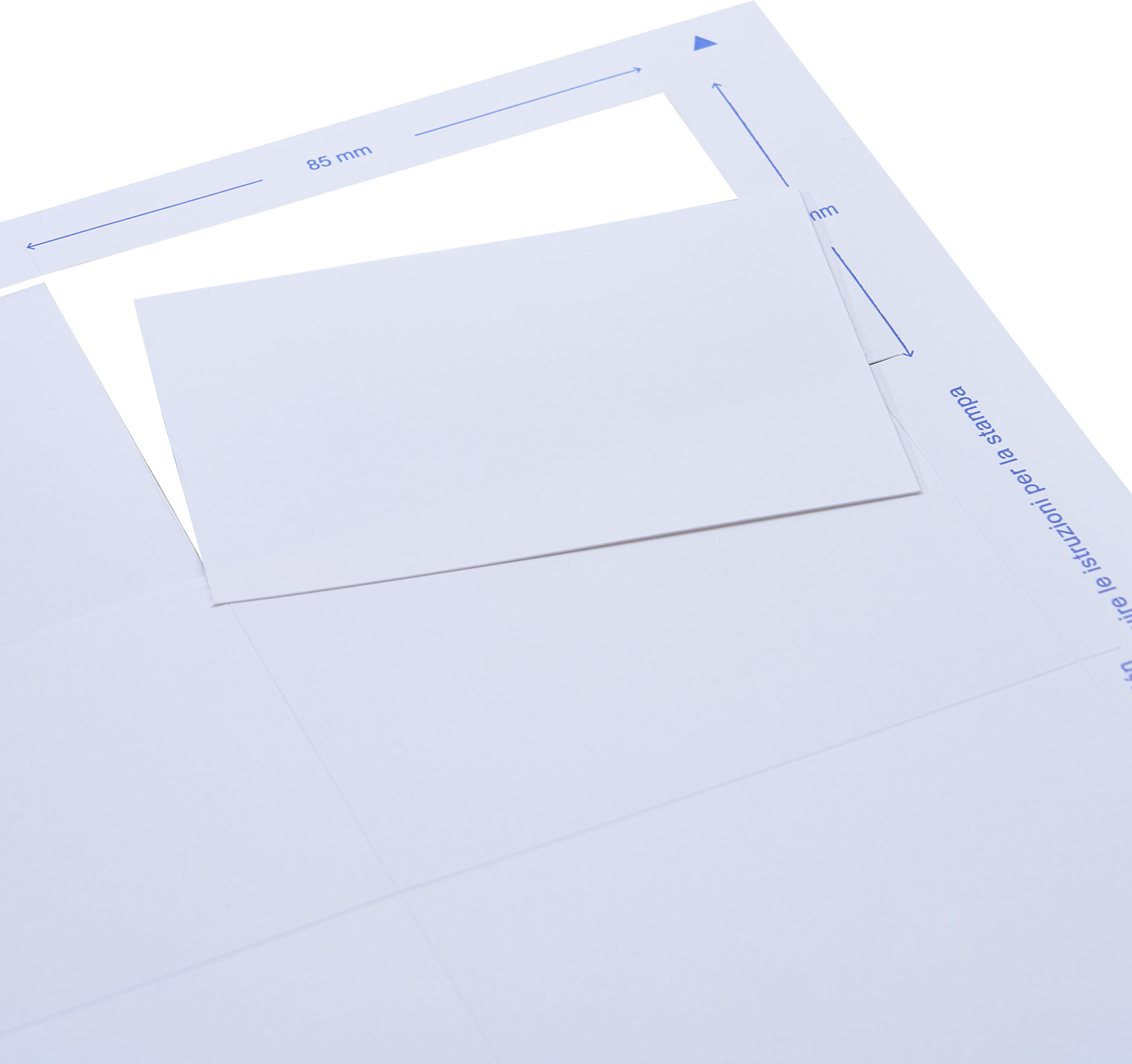 SPRINTIS Planches d'impression, blanches 10 pièces par feuille, 100 pièces par paquet   Vista&reg;/ Event/ Public/ Forum 60, 85 x 54 mm