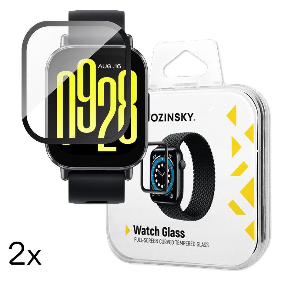 Wozinsky SzkÅo hartowane Full Glue do Xiaomi Redmi Watch 5 Active (2 szt.) (2x Wozinsky Full Glue Xiaomi Redmi Watch 5 Active)