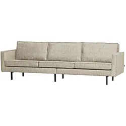 Sofa Rodeo 3 Sitzer aus Struktursamt, modern, creme Wheatfield, elegantes Design, bequem gepolstert