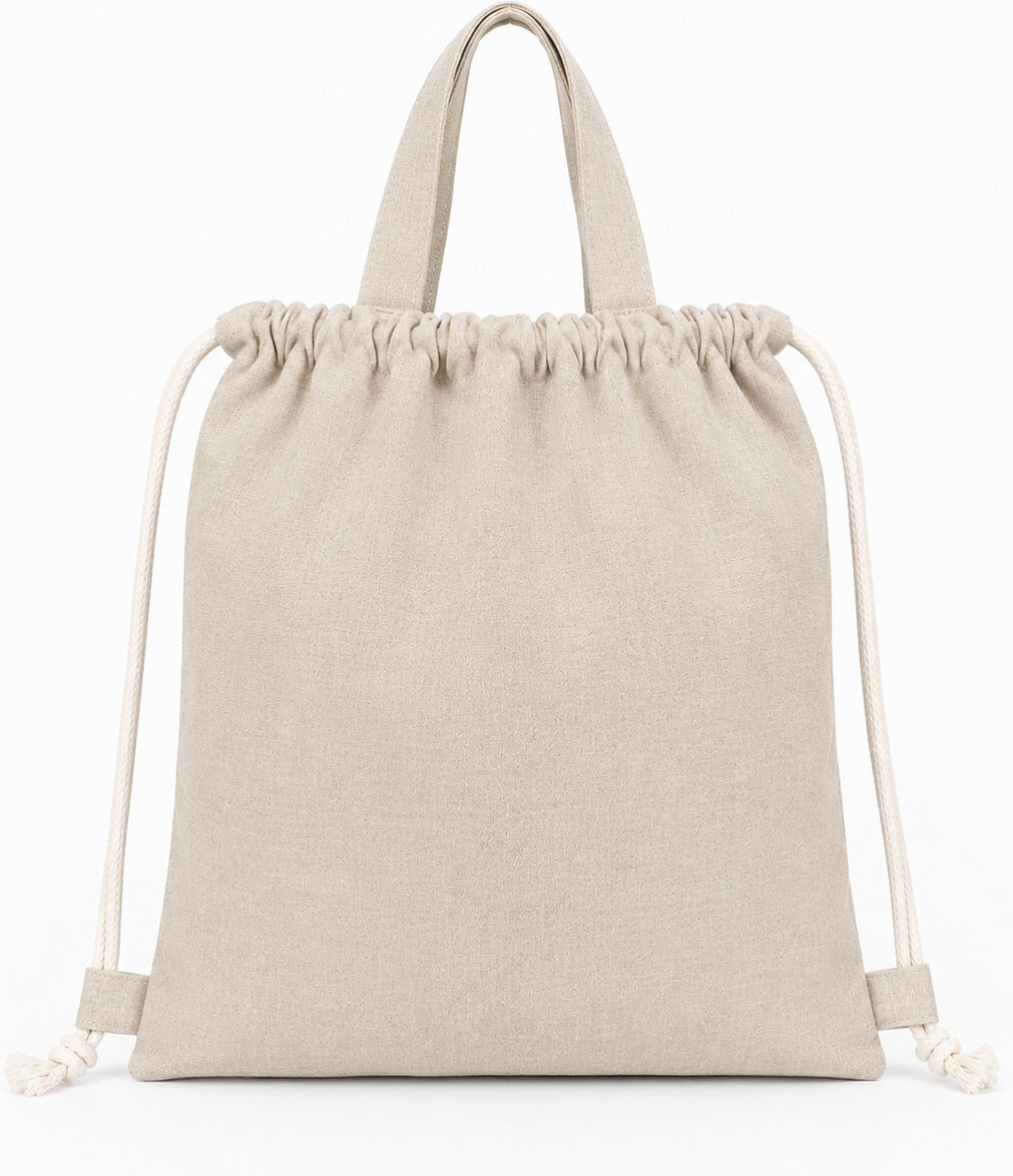 Tirolix Shopper in Cotone Beige 42x38 cm
