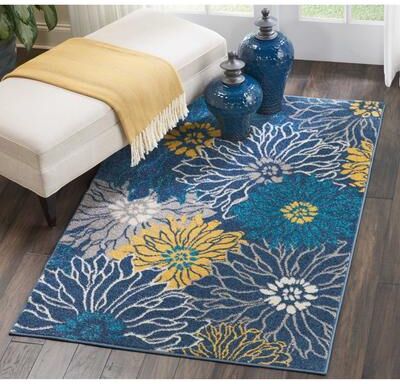 Nourison Passion Abstract Modern Floral Area Rug