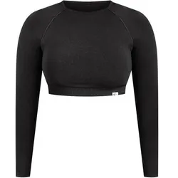 SMILODOX Crop Longsleeve Bethy, Größe XS in Schwarz Schwarz