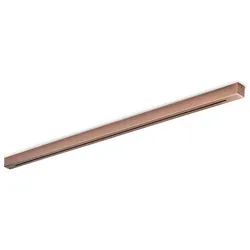 Ideal Lux Baldachin LINEAR ALL IN, eckig, 6-fach, 120cm, verdeckte Kabel-Auslässe (fix), mit Zugentlastung, kupfer IDEA-328782
