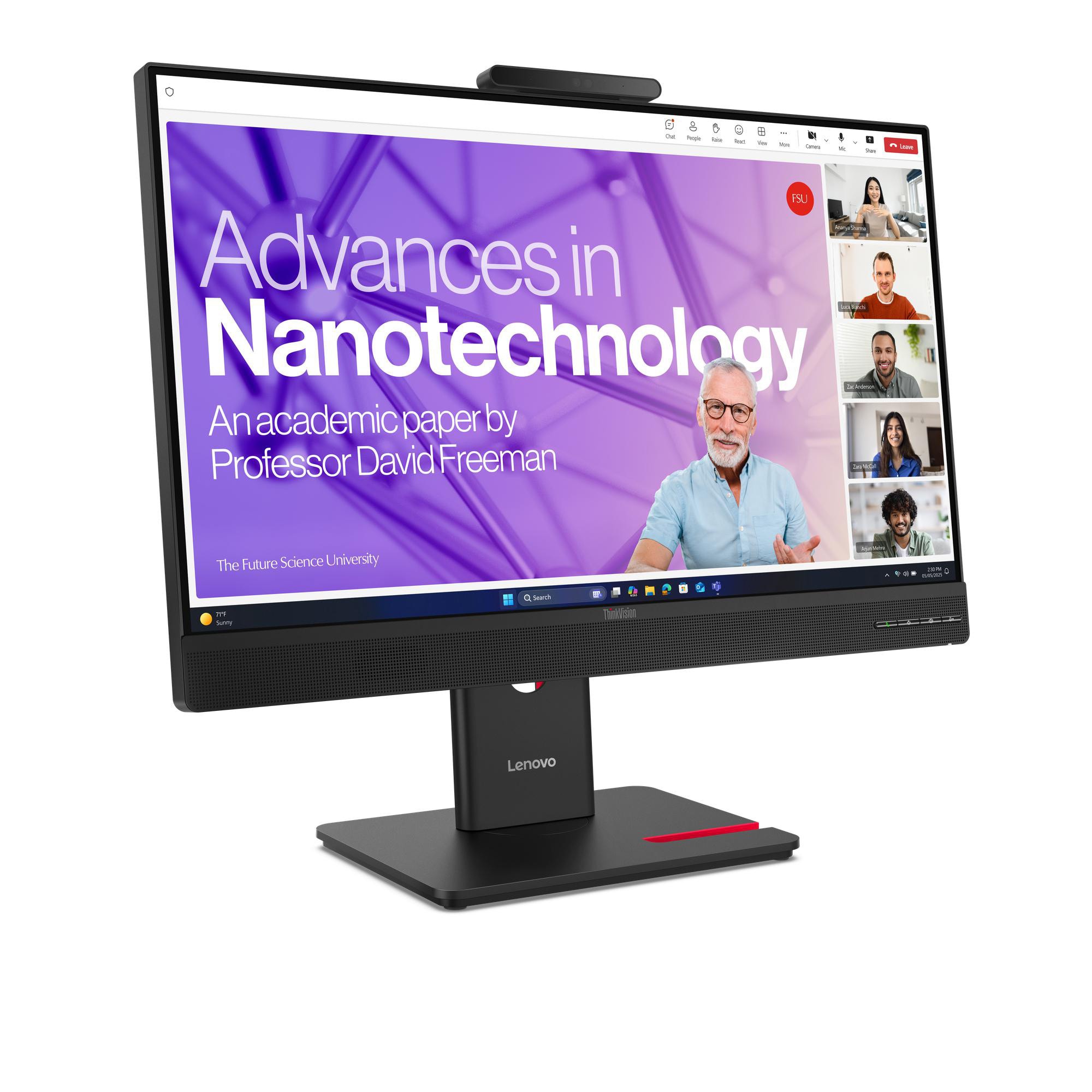 Lenovo ThinkVision T27QD-4v Monitor 27 Zoll WQHD 16:9 120 Hz Monitor