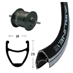V-Rad 28x1.75Nabend.DHC3003 sz.Starr 36L Rodi Airline 1 schwarz.Niro-Spei.