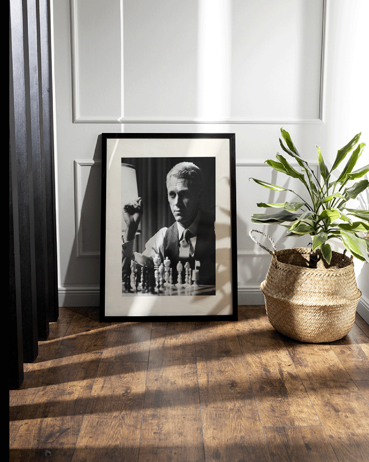 home24 Kunstprint Steve McQueen Thomas Crown, Meerdere kleuren, B: 53 cm x H: 63 cm