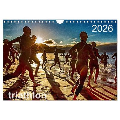 TRIATHLON 2026 (Wandkalender 2026 DIN A4 quer), CALVENDO Monatskalender