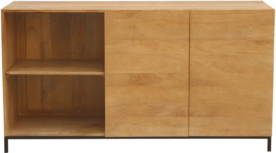 Miliboo Sideboard Industrie-Stil Mangoholz und Metall YPSTER