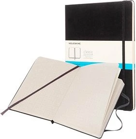 MOLESKINE XL, fester Einband, gepunktet, schwarz