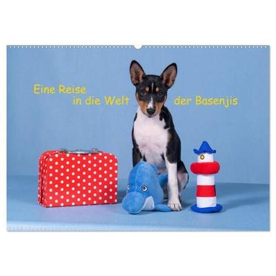 Eine Reise in die Welt der Basenjis (Wandkalender 2027 DIN A2 quer), CALVENDO Monatskalender