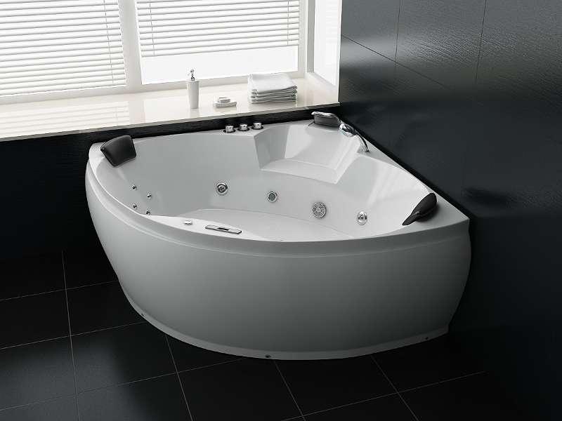 Computergesteuerter Whirlpool Bologna 150x150cm mit Heizung, Farblicht und Hydro-Airjets