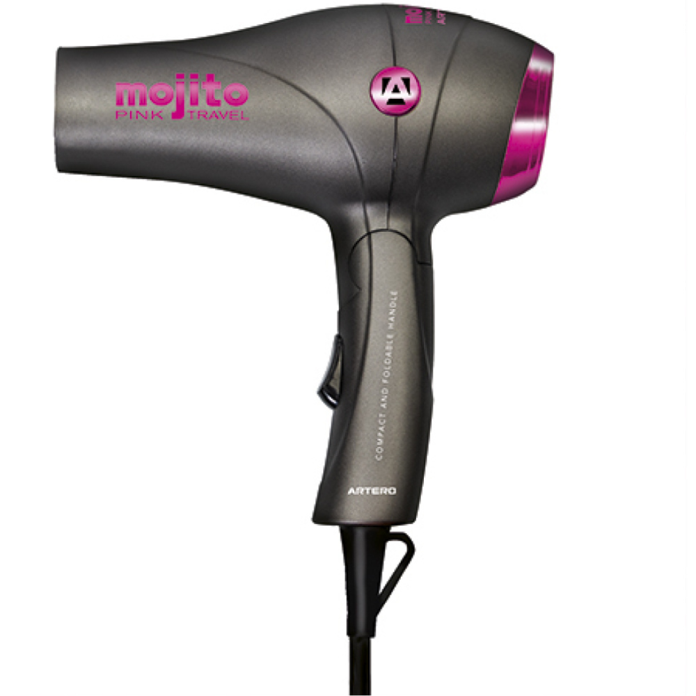 Artero Mojito Hairdryer for Travel [European Plug 220V] 1&nbsp;un. Pink
