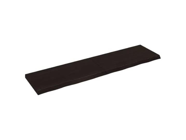 GHVBNMF Tischplatte Massivholz Eiche Dunkelbraun 200x50 cm Klappbar Klappbare Ersatzplatte aus Eichenholz mit Naturkante für Esszimmer und Arbeitszimmer. Behandelt und sofort einsatzbereit.