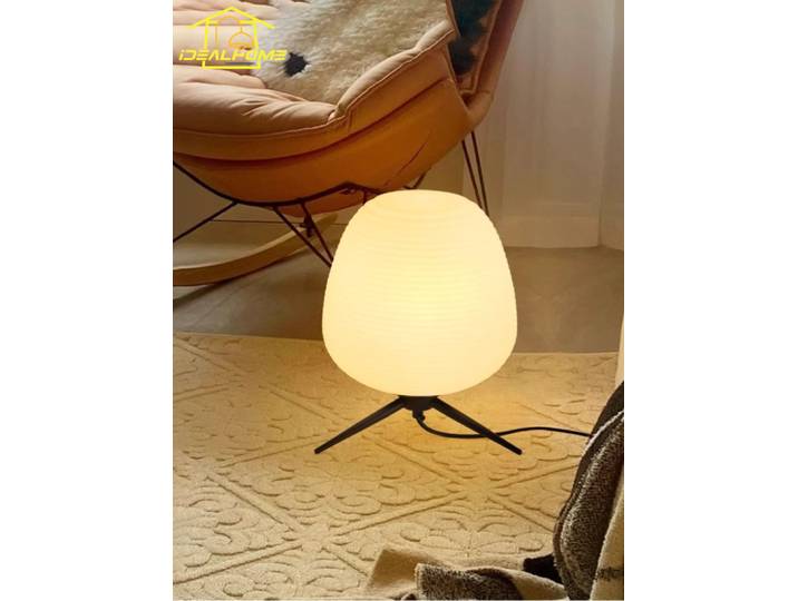 Lampe de bureau verticale décorative japonaise Wabi-sabi, Art minimaliste, LED E27, abat-jour en acrylique, lampe de chevet pour chambre à coucher, salon