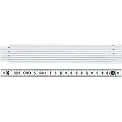 BMI Gliedermaßstab 1041 L.1m mm/cm EG III Ku.weiß - 941104100