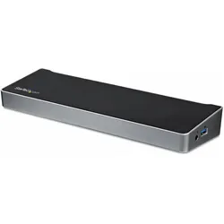 StarTech Usb3dockh2dp (USB-B, 6 Ports), Dockingstation + USB Hub, Silber, Schwarz