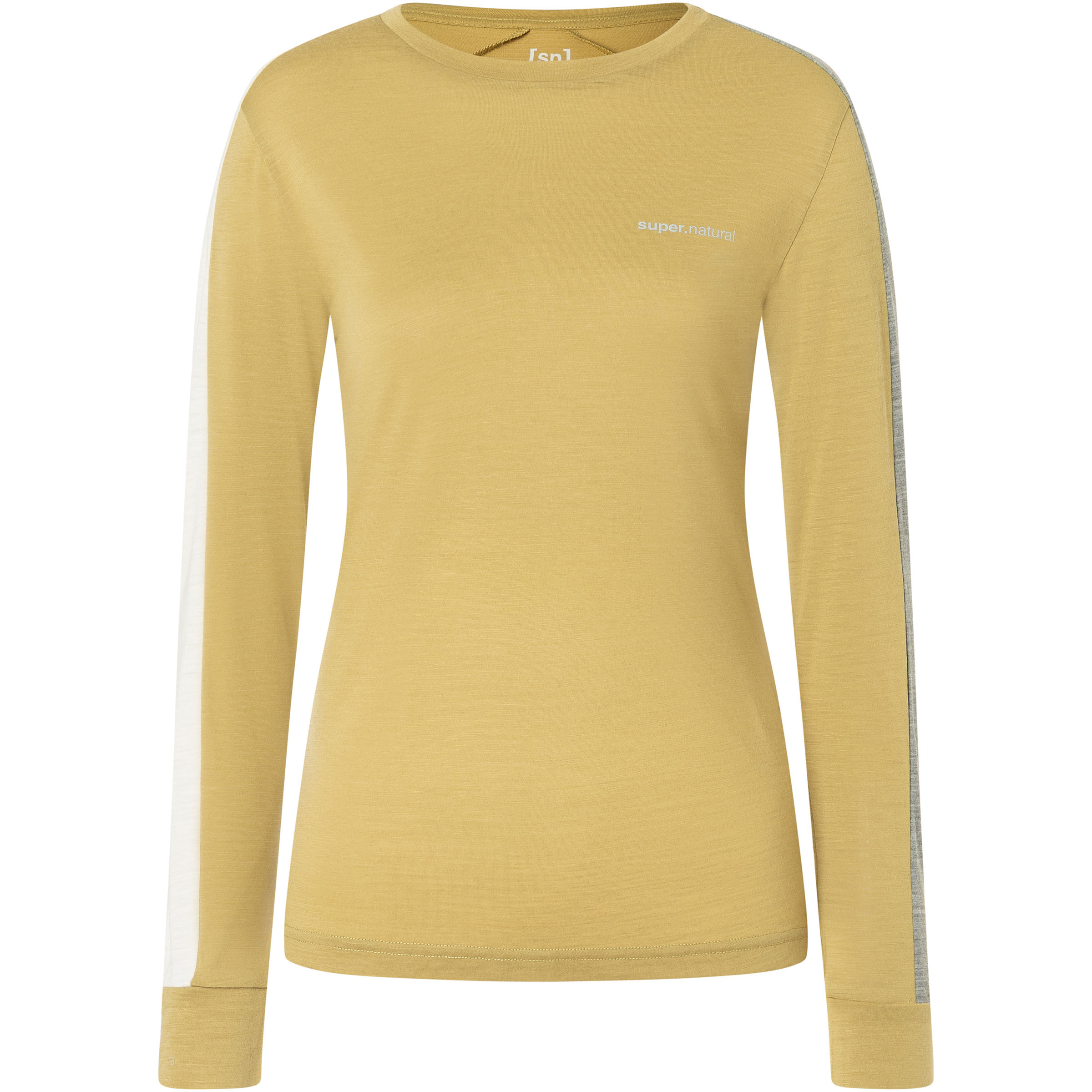 Super.Natural Alarm Running Damen Longsleeves Merino gelb Größe S Trekking Hautfreundlich Merinowolle