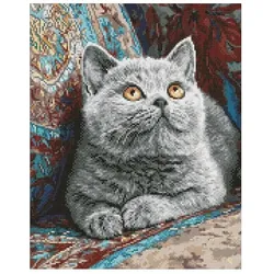 Ideyka Diamond Painting mit Rahmen Britische Ruhe 40 x 50 cm
