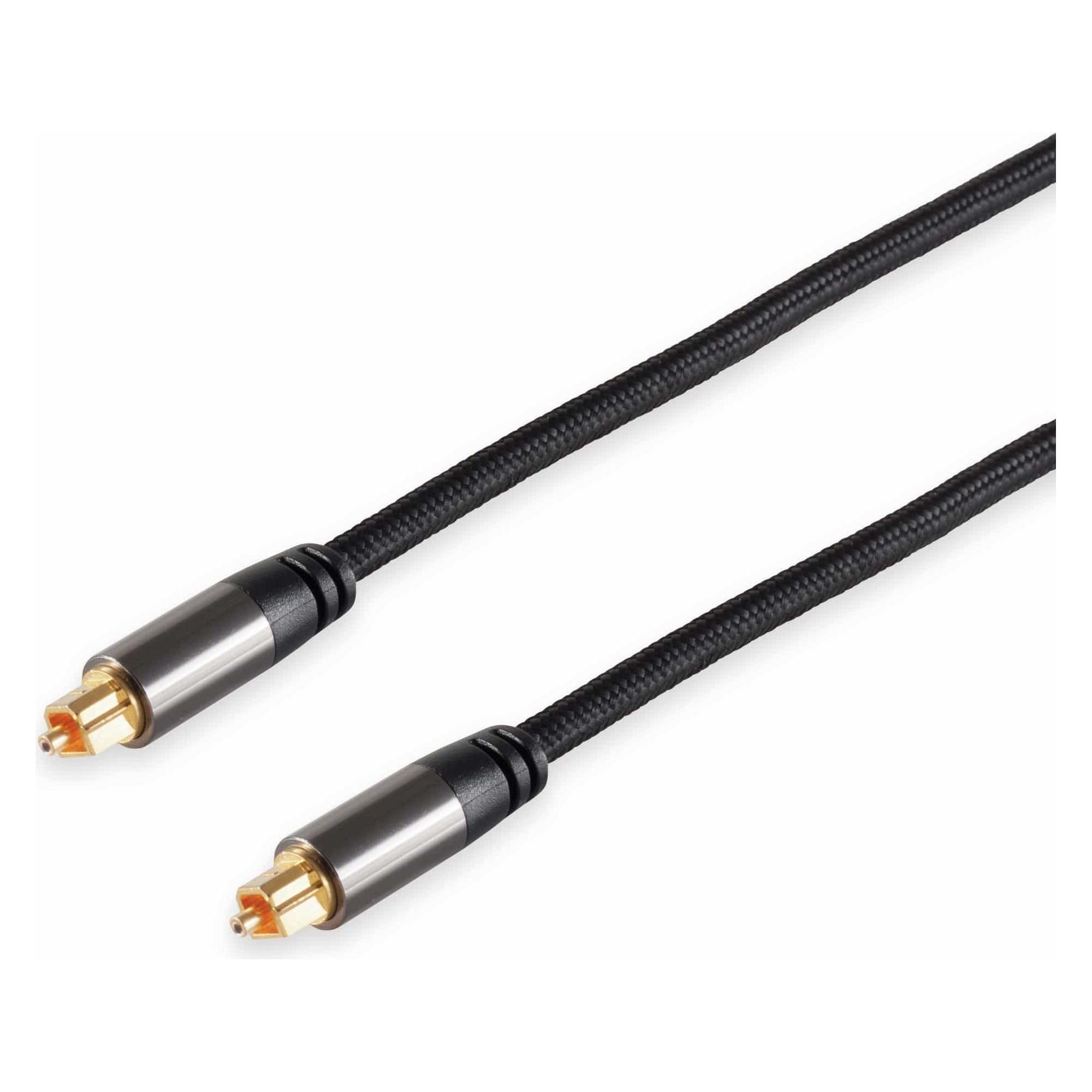 Black Cotton Lichtleiter-Kabel, 1,0 m, schwarz (1 m, Toslink Kabel) (20-45025)