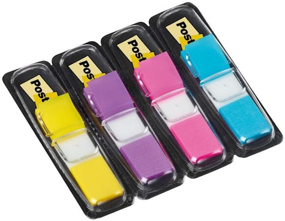 Post-It Index 683-4AB, 4 fÃ¤rger, avtagbar, 4x35/fp 6frp