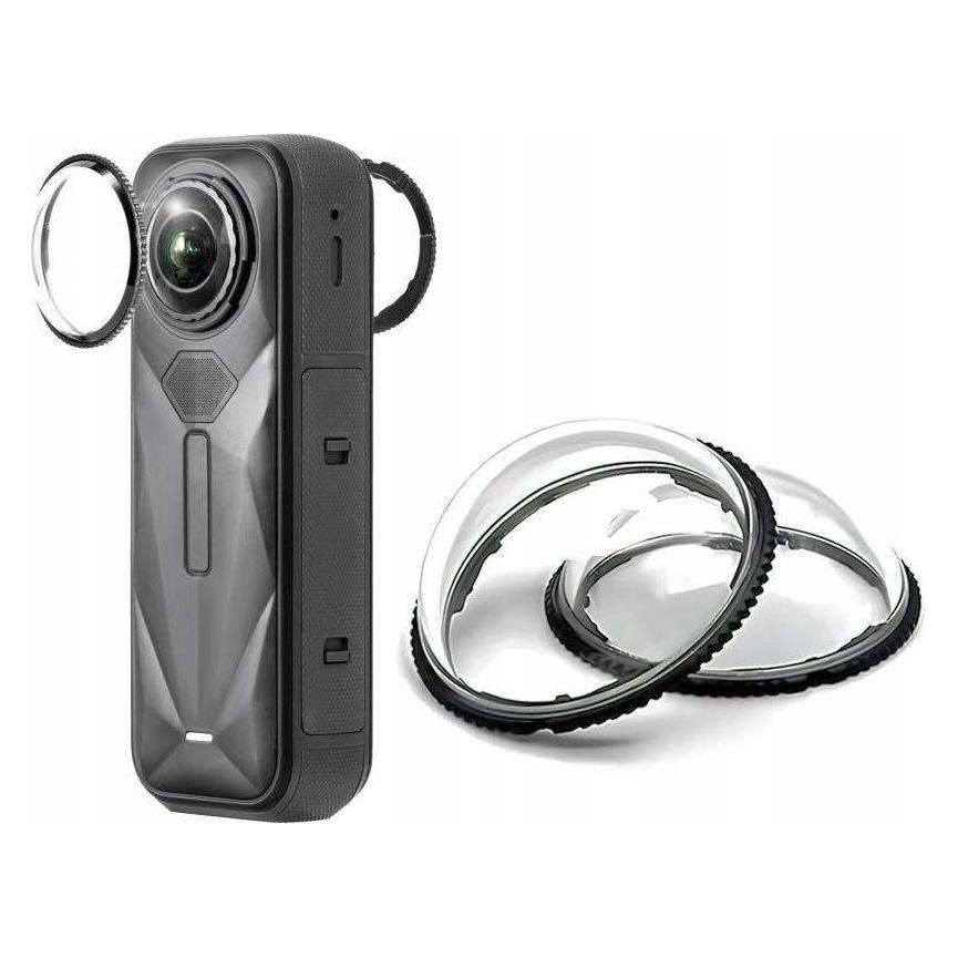 Puluz Zestaw Osłon 2x Poliwęglan Ochrona Osłona Na Obiektyw Do Insta360 X5 / X 5 / Dca2843 (PULUZ)