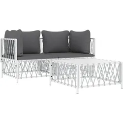 vidaXL, Gartenlounge, Dorrania (2x Eckteil + Tisch)