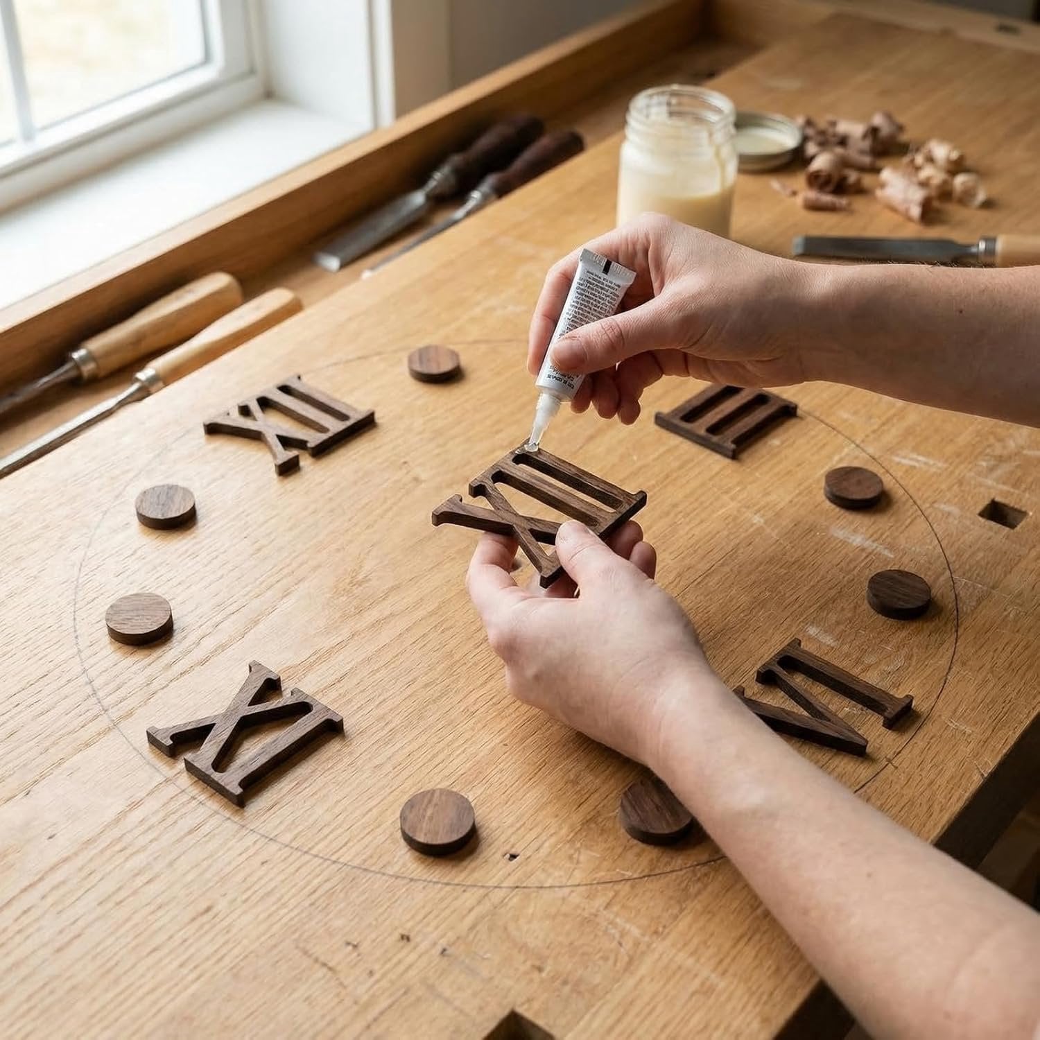 DIY Houten Wandklok Cijfers voor Digitale Wandklok Vervanging - ShopVlot