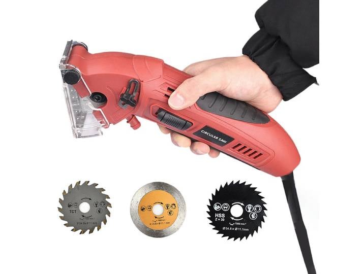 Mini scie électrique multifonctionnelle, bricolage, scie circulaire 110/220V, Machine de découpe Portable, outils électriques professionnels pour le travail du bois
