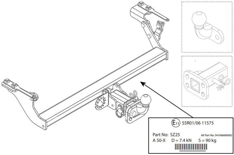 Attelage Suzuki Jimny (10/18-) Standard