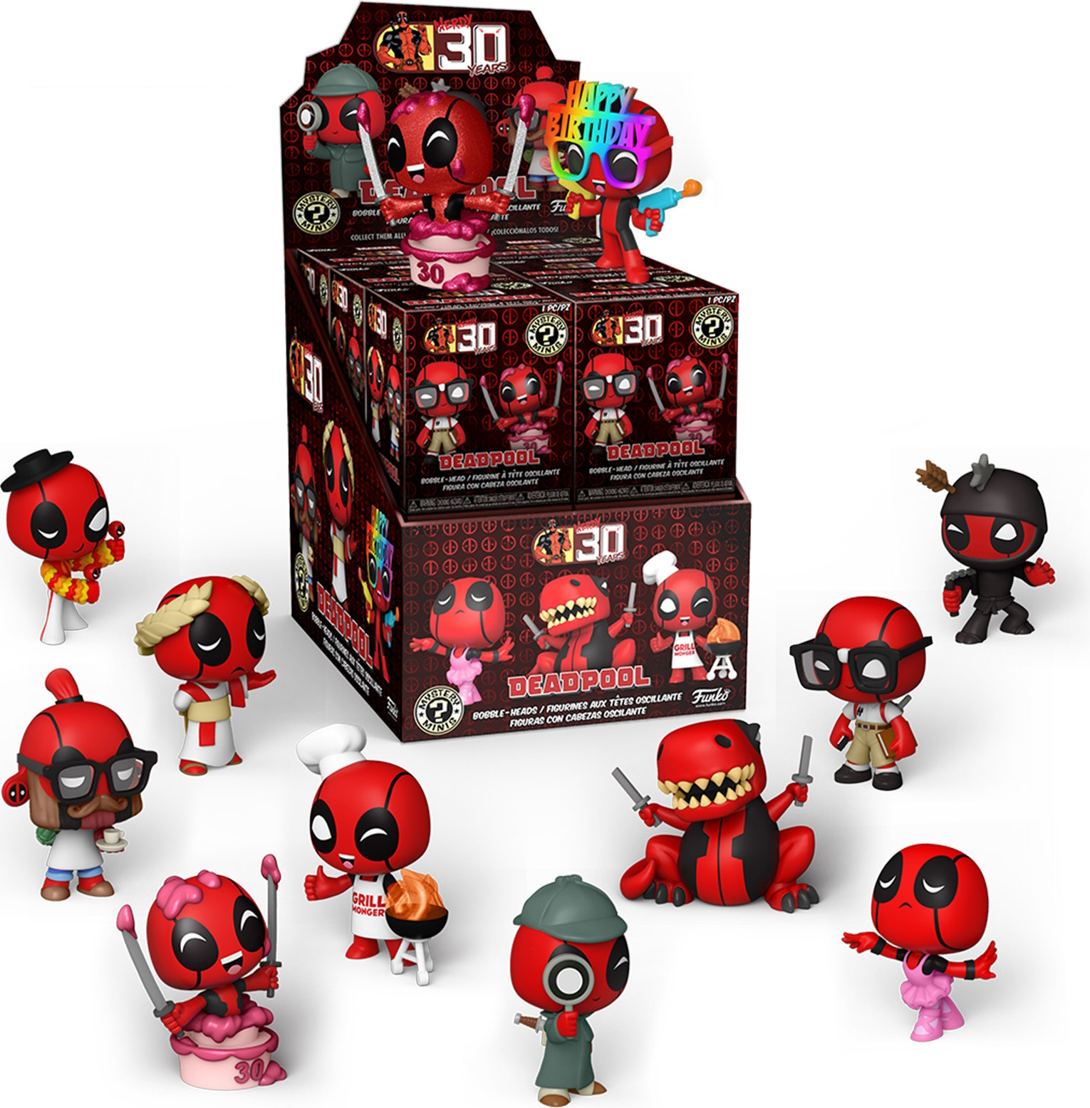Funko Deadpool Mystery Mini vinyl figuur 30-jarig jubileum