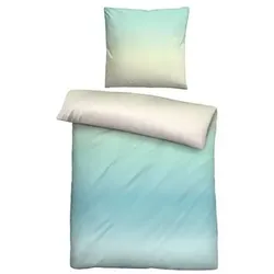 biberna® Bettwäsche Farbverlauf Baumwoll Seersucker Einzelbett, 2tlg.
