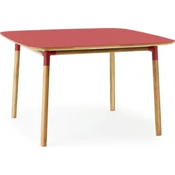 Form Tisch 120 x 120 cm rot