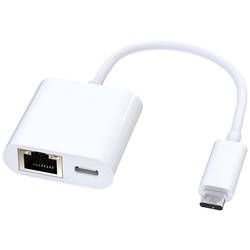 ROLINE USB-C zu Gigabit Ethernet Konverter, PD Port, 100W 12.02.1100