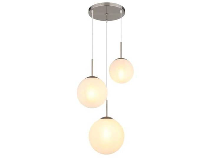 Hängelampe Esszimmerleuchte Pendelleuchte Glaskugeln 3-Flammig alabaster E27