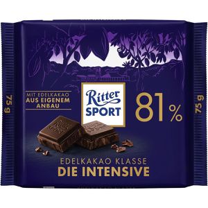 Ritter-Sport Tafelschokolade Edelkakao Klasse Die Intensive, 81% Kakaogehalt, 75 g