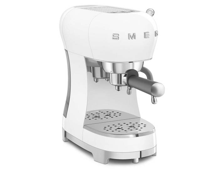 Smeg Espressomaschine 50´s Style, Weiß, Metall, Kunststoff, 1100 ml, 14.9x33x32.9 cm, Kochgeschirr, Küchengeräte, Kaffeemaschinen & Milchschäumer